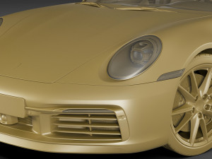 porsche 911 992 cabriolet 2019 3D 模型
