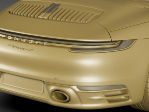 porsche 911 992 cabriolet 2019 3D 模型