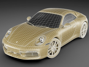 porsche 911 992 cabriolet 2019 3D 模型