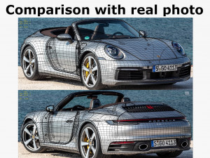 porsche 911 992 cabriolet 2019 3D 模型
