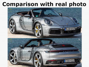 porsche 911 992 cabriolet 2019 3D Model