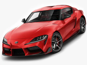 toyota supra 2020 con interni Modello 3D