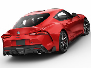 toyota supra 2020 with interior 3D मॉडल