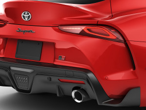 toyota supra 2020 with interior 3D मॉडल