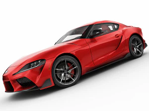 toyota supra 2020 with interior 3D Model