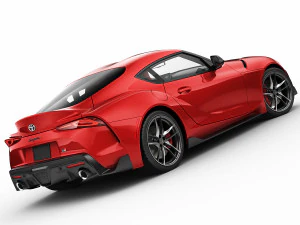 toyota supra 2020 with interior 3D Model