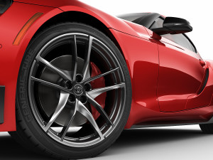 toyota supra 2020 with interior 3D मॉडल