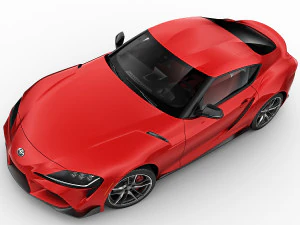 toyota supra 2020 with interior 3D Model
