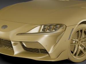 toyota supra 2020 with interior 3D मॉडल