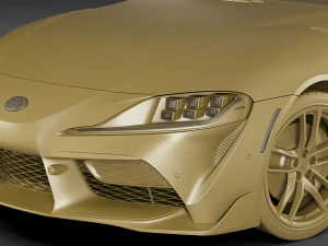 toyota supra 2020 with interior 3D Model