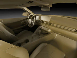 toyota supra 2020 with interior 3D Model