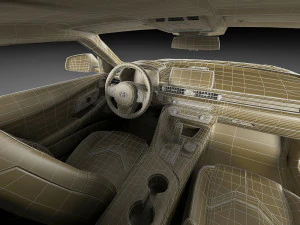 toyota supra 2020 with interior 3D Model