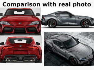 toyota supra 2020 with interior 3D Model