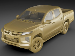 mitsubishi l200 triton 2020 double cab Model 3D