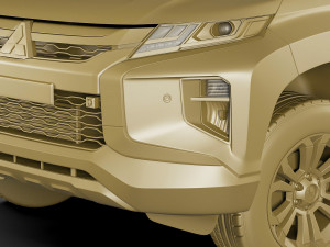 mitsubishi l200 triton 2020 double cab Model 3D