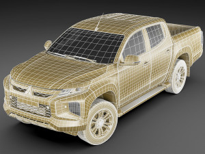 mitsubishi l200 triton 2020 double cab Model 3D
