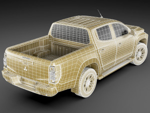 mitsubishi l200 triton 2020 double cab Model 3D