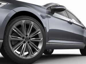 vw passat 2020 3D Model