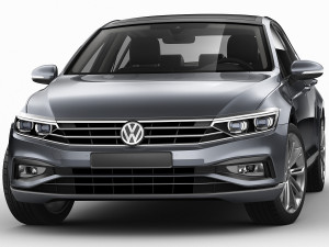 vw passat 2020 3D 模型