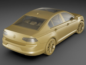 vw passat 2020 3D 模型