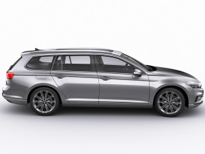 vw passat variant 2020 3D Model