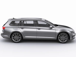 vw passat variant 2020 3D Model