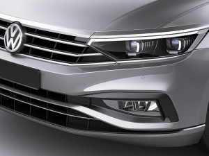 vw passat variant 2020 3D Model