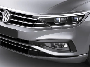 vw passat variant 2020 3D Model