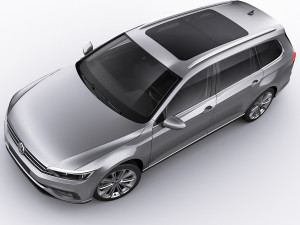 vw passat variant 2020 3D Model