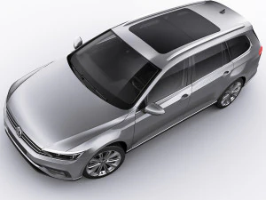 vw passat variant 2020 3D Model