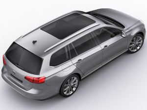vw passat variant 2020 3D Model