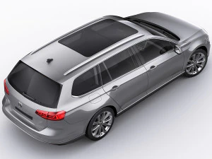 vw passat variant 2020 3D Model