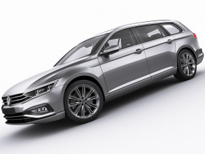 vw passat variant 2020 3D Model