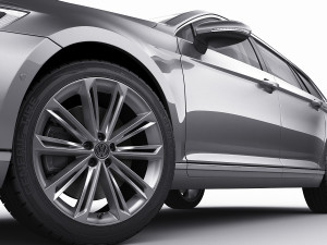 vw passat variant 2020 3D Model