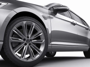 vw passat variant 2020 3D Model