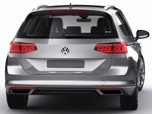 vw passat variant 2020 3D Model