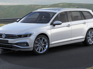 vw passat variant 2020 3D Model
