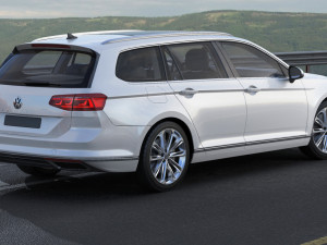 vw passat variant 2020 3D Model