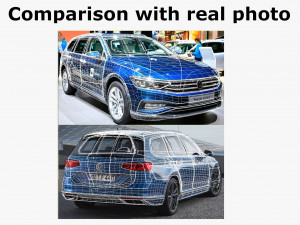 vw passat variant 2020 3D Model