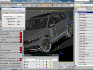 vw passat variant 2020 3D Model