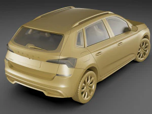skoda kamiq 2020 3D Model