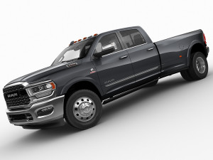 ram 3500 hd limited dually 2019 3D 模型