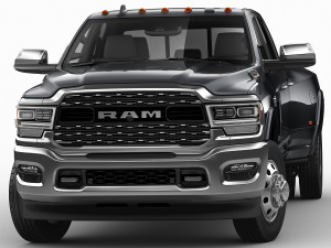 ram 3500 hd limited dually 2019 3D 模型