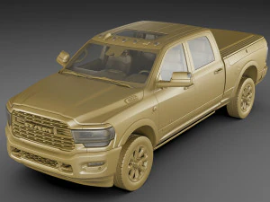 ram 2500 hd limited 2019 3D Model