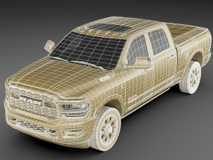 ram 2500 hd limited 2019 Modèle 3D