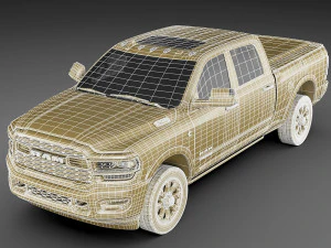 ram 2500 hd limited 2019 3D Model
