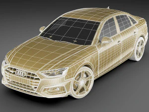 audi a4 2020 sedan 3D Model