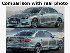 audi a4 2020 sedan 3D Model