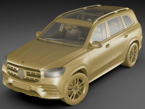 mercedes gls amg-line 2020 Modelo 3D