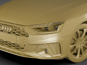 audi s4 2020 sedan 3D मॉडल